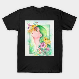 Girl flower T-Shirt